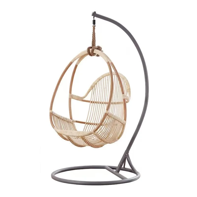 pe-105X89CM Internet Celebrity Hanging Basket Indoor Swing Hanging Lazy Leisure Sofa Chair Rattan Chair Cradle Room Rattan~