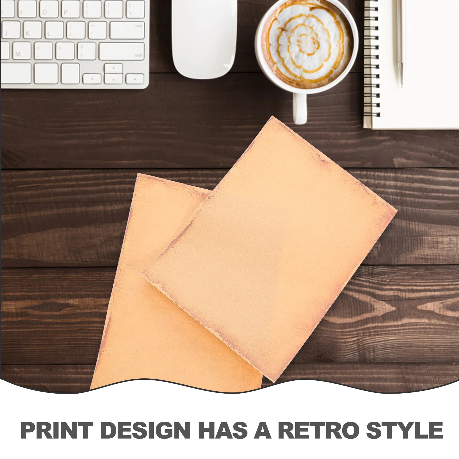 

8 Sheets Letter Writing Paper Stationery Decorative Printer for Orange Multi-use Note Creative