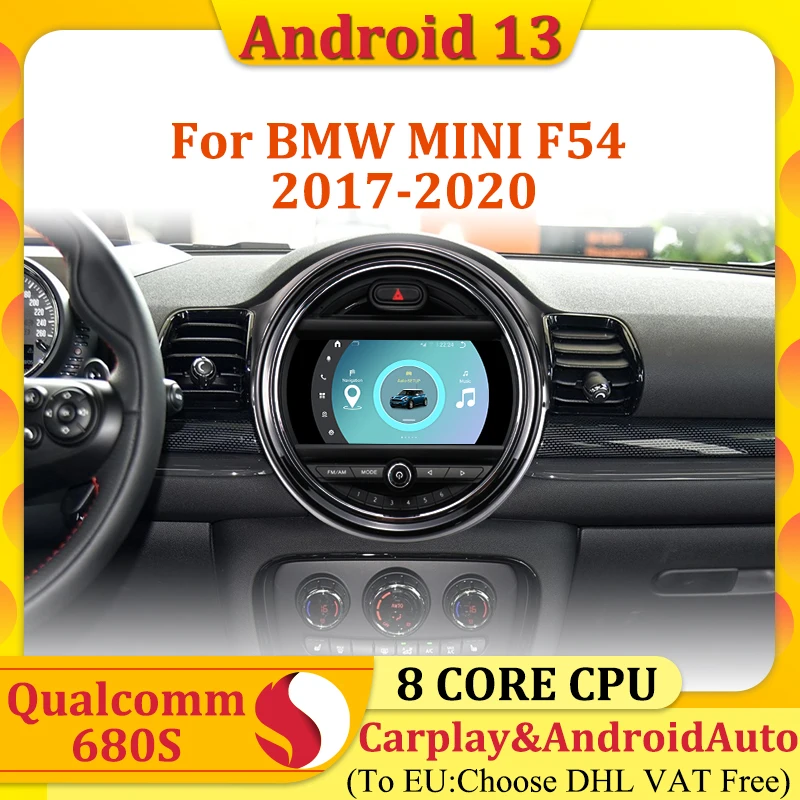 9 Inch For BMW Mini Cooper F54 CLUBMAN 2017-2020 Android 13 Car Radio Video Player GPS Navigation Carplay Auto stereo