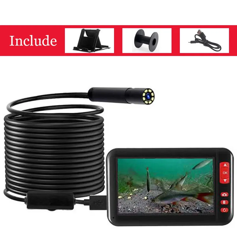 Imagem -04 - Câmera de Pesca de Alta Definição Nível Impermeável Ip67 Resolução 1080p Ótima para Monitoramento de Peixes Subaquáticos