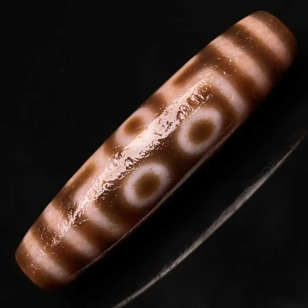 Top Quality Old Dzi Beads  7 Eyes Totems Patina Fengshui Amulet High Oily Perfectly Appearance DIY beads for Jewelry