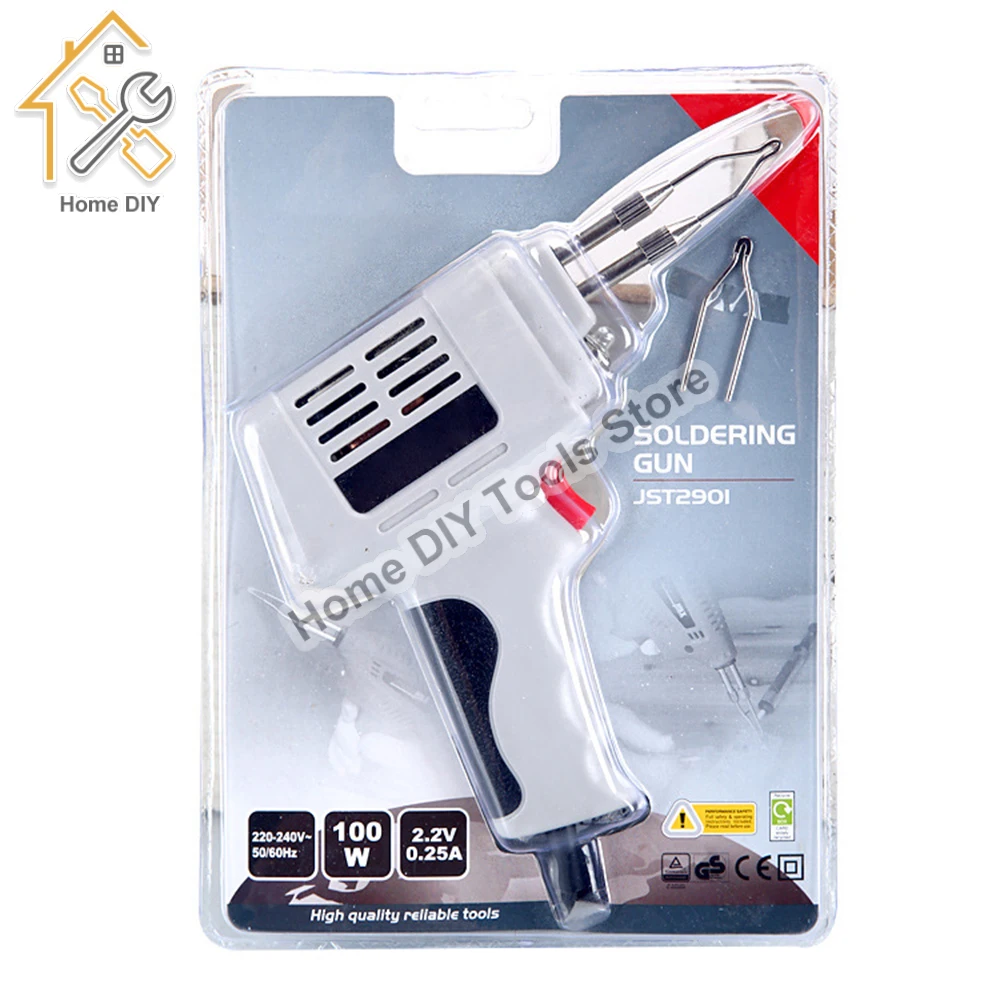 Industrial High-power Electric Iron Welding 100W 220V Soldering Guns Torch Weld Repair Tools EU Plug Hot Air Heat Gun