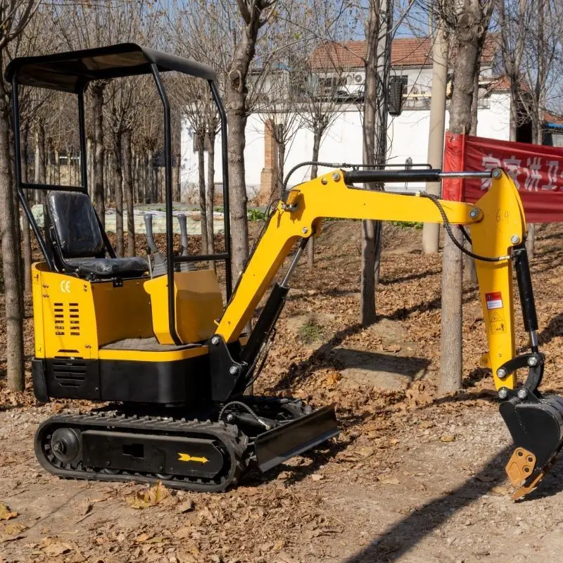 Rotatable Cab Brand Engine 1 Ton Small Excavator Mini Digger for Sale