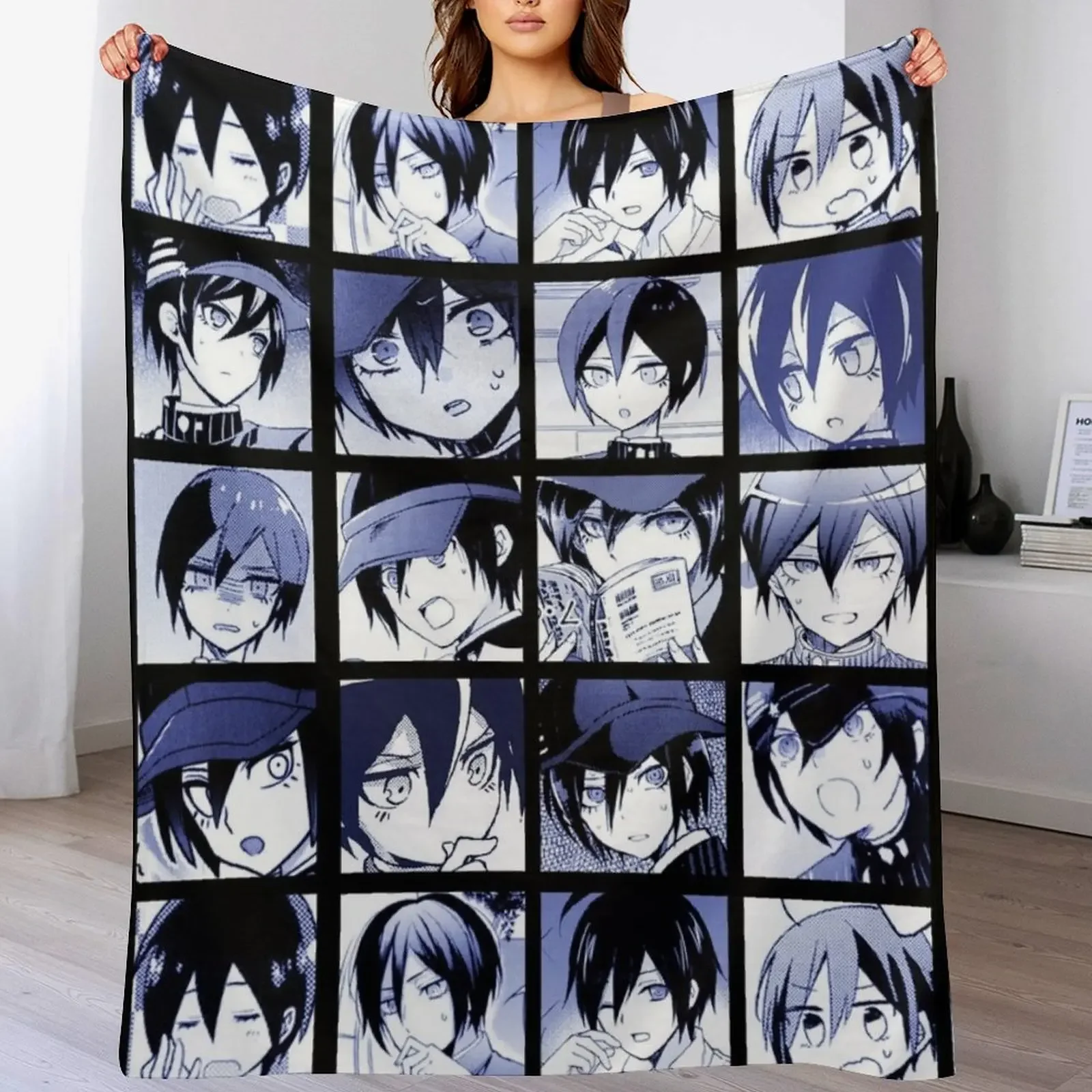 Shuichi Manga Collection (Colored) Throw Blanket anime Bed covers Designers Blankets