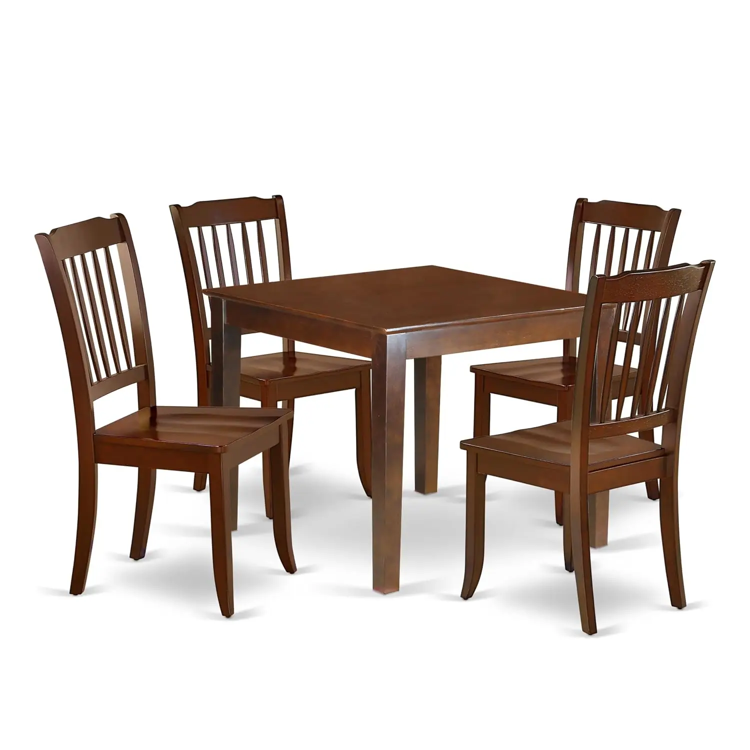 5 Piece Dining Room Table Set Includes a Square Wooden Table and 4 Kitchen Dining Chairs, 36x36 Inch,, Customized