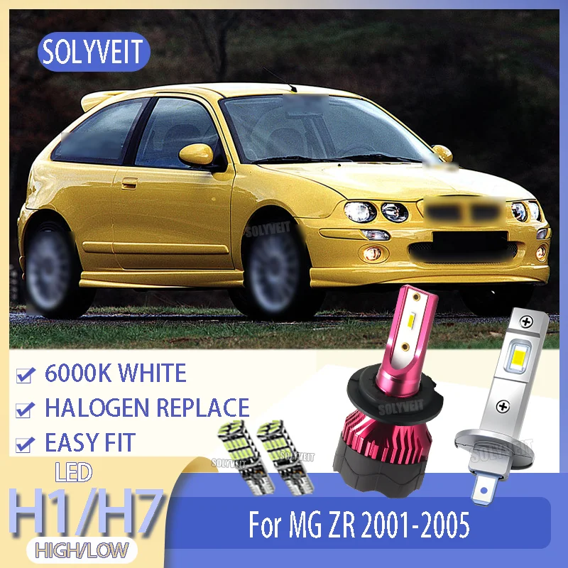

LED H1 High Beam H7 Low Beam Car Headlight Bulb Lamp Built for the Long Haul Long Time Use For MG ZR 2001 2002 2003 2004 2005