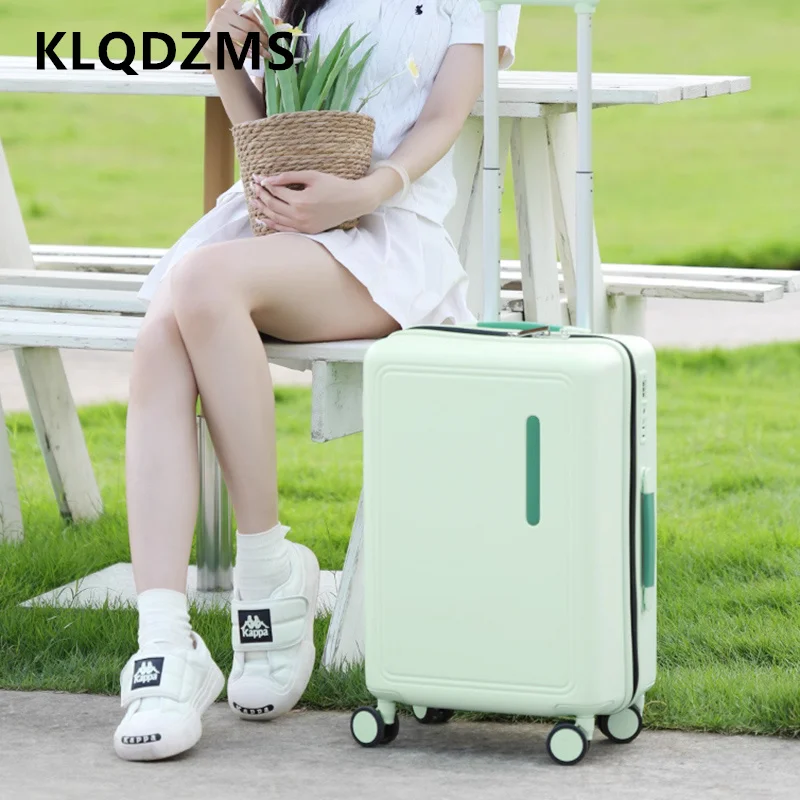 KLQDZMS New Suitcase Lightweight Password Box ABS + PC Boarding Box Men's Trolley Case 20