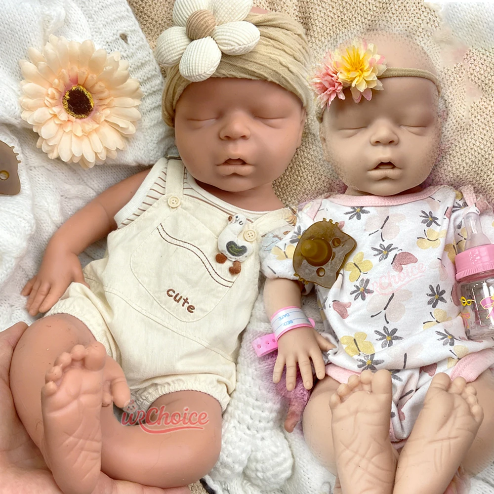 

18inch Soft Touch Feeling Adorable Silicone Reborn Baby Girl Skin Friendly Lifelike Weighted Doll for Baby Care Practice