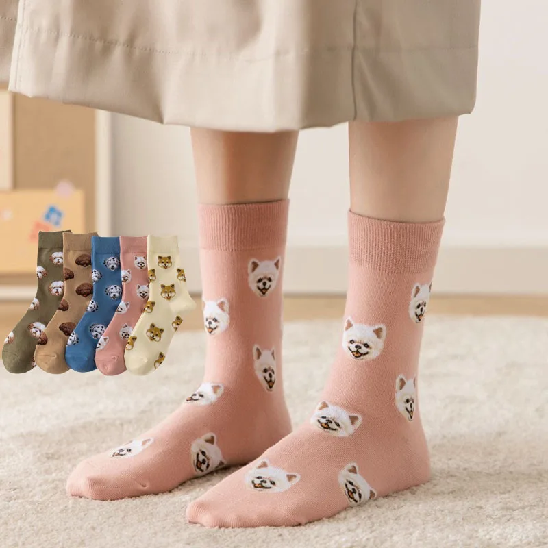 

Носки женские средние теплые и удобные, 3 пары