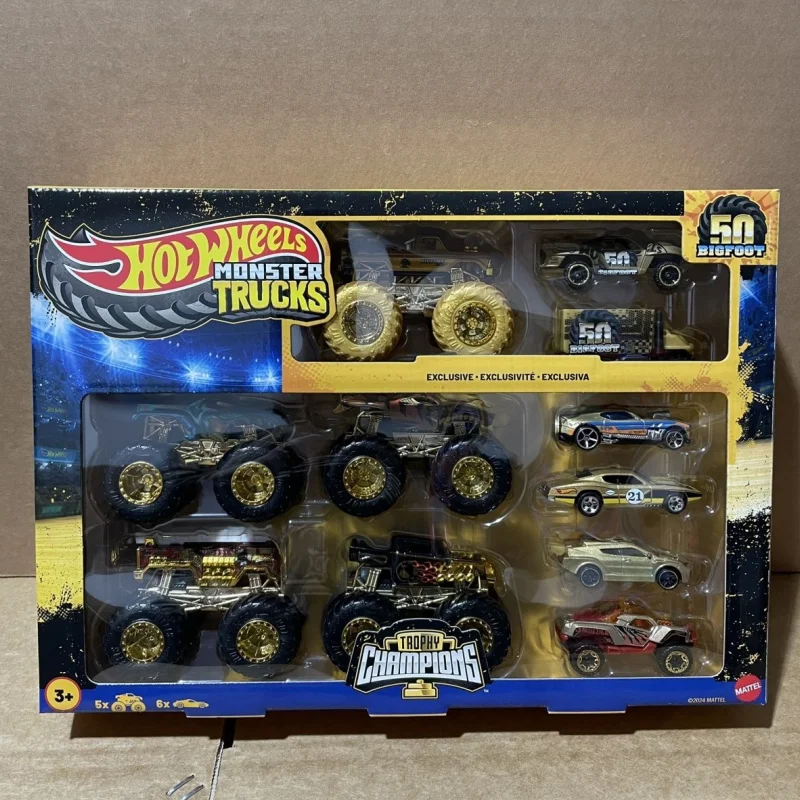 Nuevos coches auténticos Hot Wheels FYJ44 Monster Trucks Serise, coches todoterreno, escalada en la playa, colección de coches de juguete, regalo sorpresa, juguetes para coches