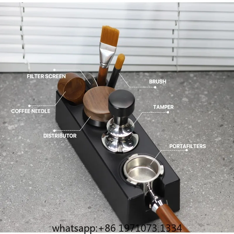 Coffee Portafilters Mat Stand ABS Espresso Tamper Mat 51/53/58mm Distributor Holder Cafe Tools Accessories for Barista