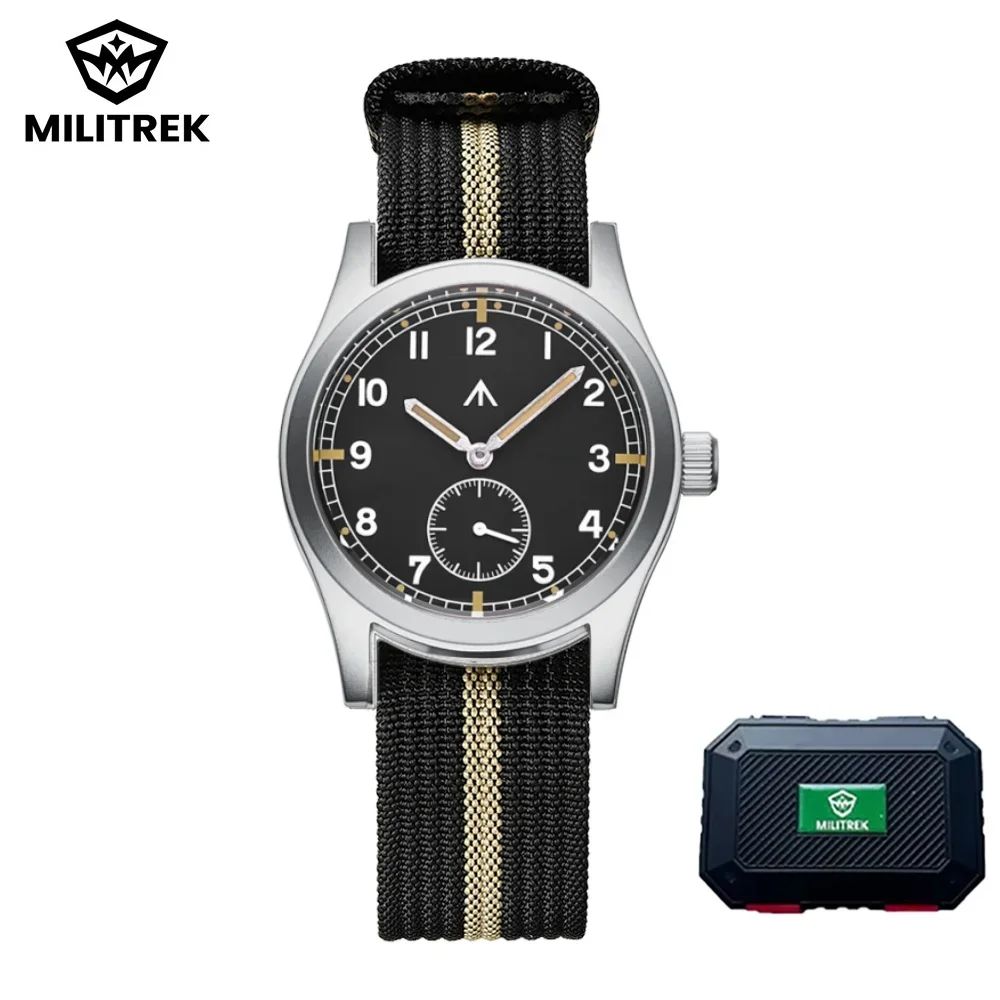 

MILITREK 2025 новые мужские кварцевые часы Miyota 1L45 37 мм военные сапфировое стекло светящиеся водонепроницаемые из нержавеющей стали Reloj Hombre