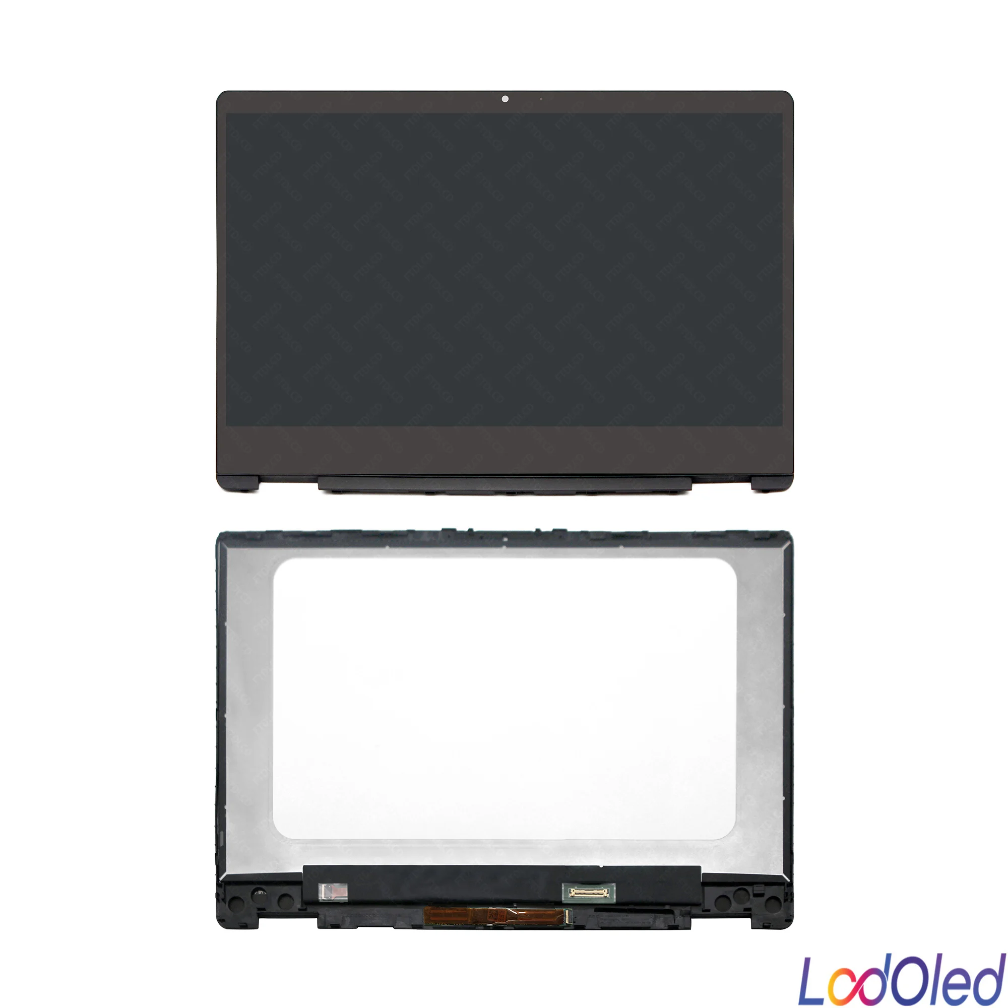 Pantalla LCD IPS de 14 pulgadas para HP Pavilion X360, montaje de matriz de digitalizador táctil para HP 14-dh 14-dw 14-dy 14-ba 14-cd 14-ek