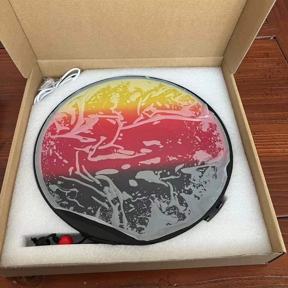 Carregamento usb lâmpada de parede quarto atmosfera pôr do sol lâmpada criativa levantamento nascer do sol luz da noite decoração interior arte pintura