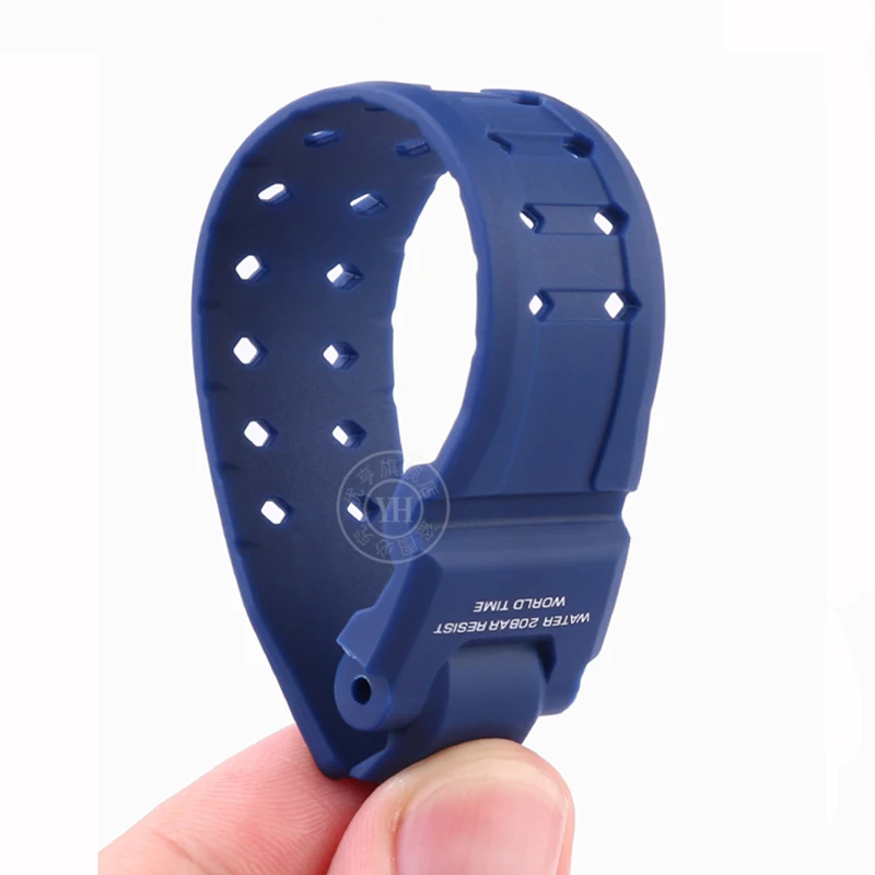 Rubber Watchband For Casio GA-1000/1100 GW4000/G1400/GW-A1000 Watch Strap Male Black Blue Orange Waterproof Silicone Bracelet