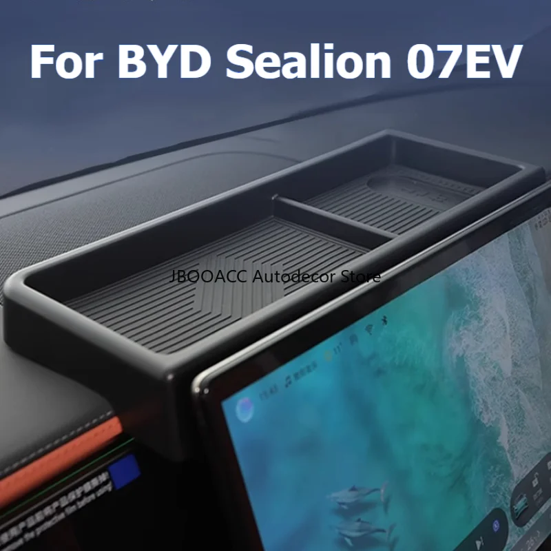 

Для BYD Sealion 07EV 2024 2025 автомобильная центральная панель управления, задний ящик для хранения, подлокотник, органайзер, внутренний держатель для телефона