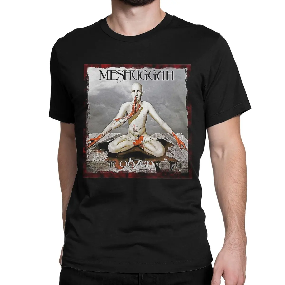 Zespół metalowy muzyka rockowa T-Shirt dla kobiet z czystej bawełny śmieszny T-Shirt dekoltem Meshuggah ubrania z krótkim rękawem pomysł na prezent