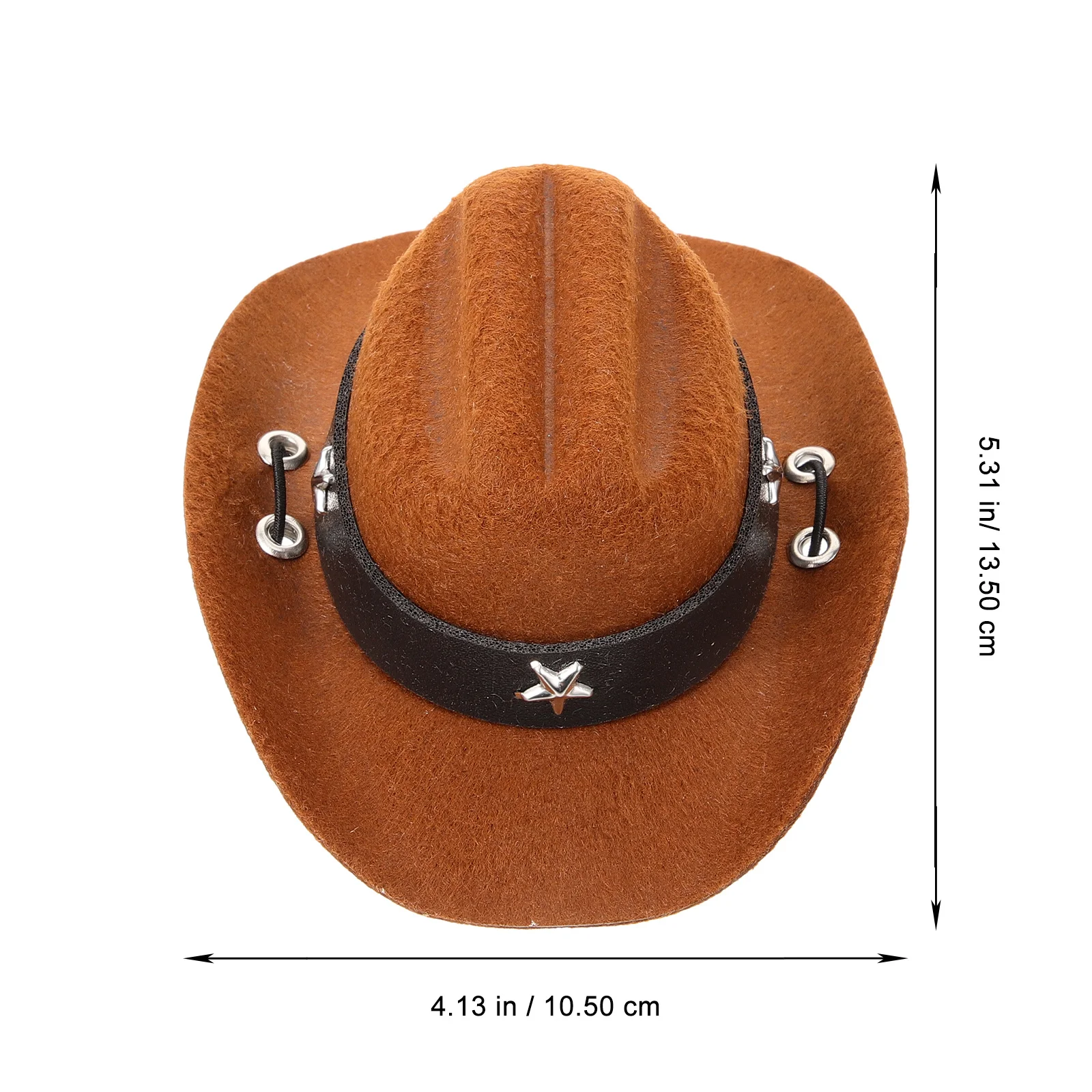 1 Piece Polyester Pet Hat Western Cowboy Style for Dogs Cats Party Festival Cosplay Prop Cute Animal Dress Up Accessory