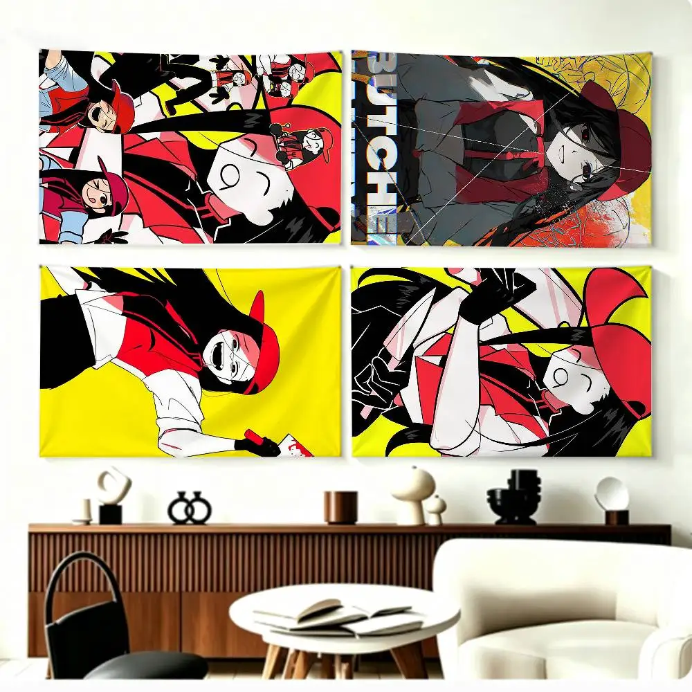 Y-Yixi Vanity Butcher Flags Wall Hanging Background Art Banner for Bedroom Home Outdoor Decor