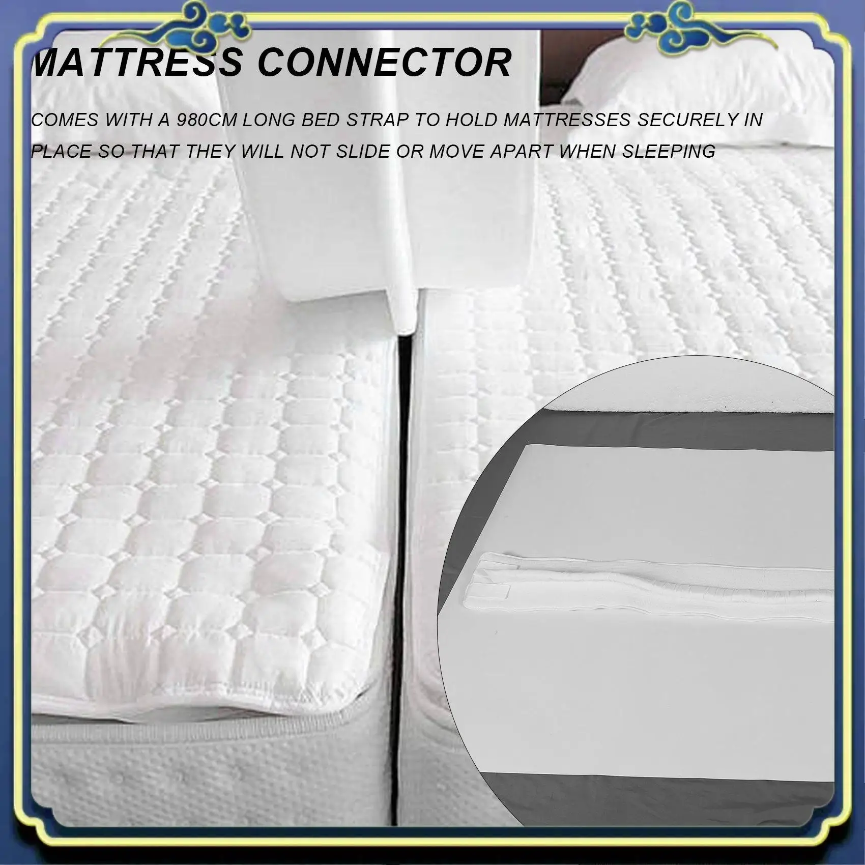 

A56P-Bed Bridge Twin To King Converter Kit Регулируемый разъем для матраса для кровати Bedspacefiller Разъем для двуспальной кровати