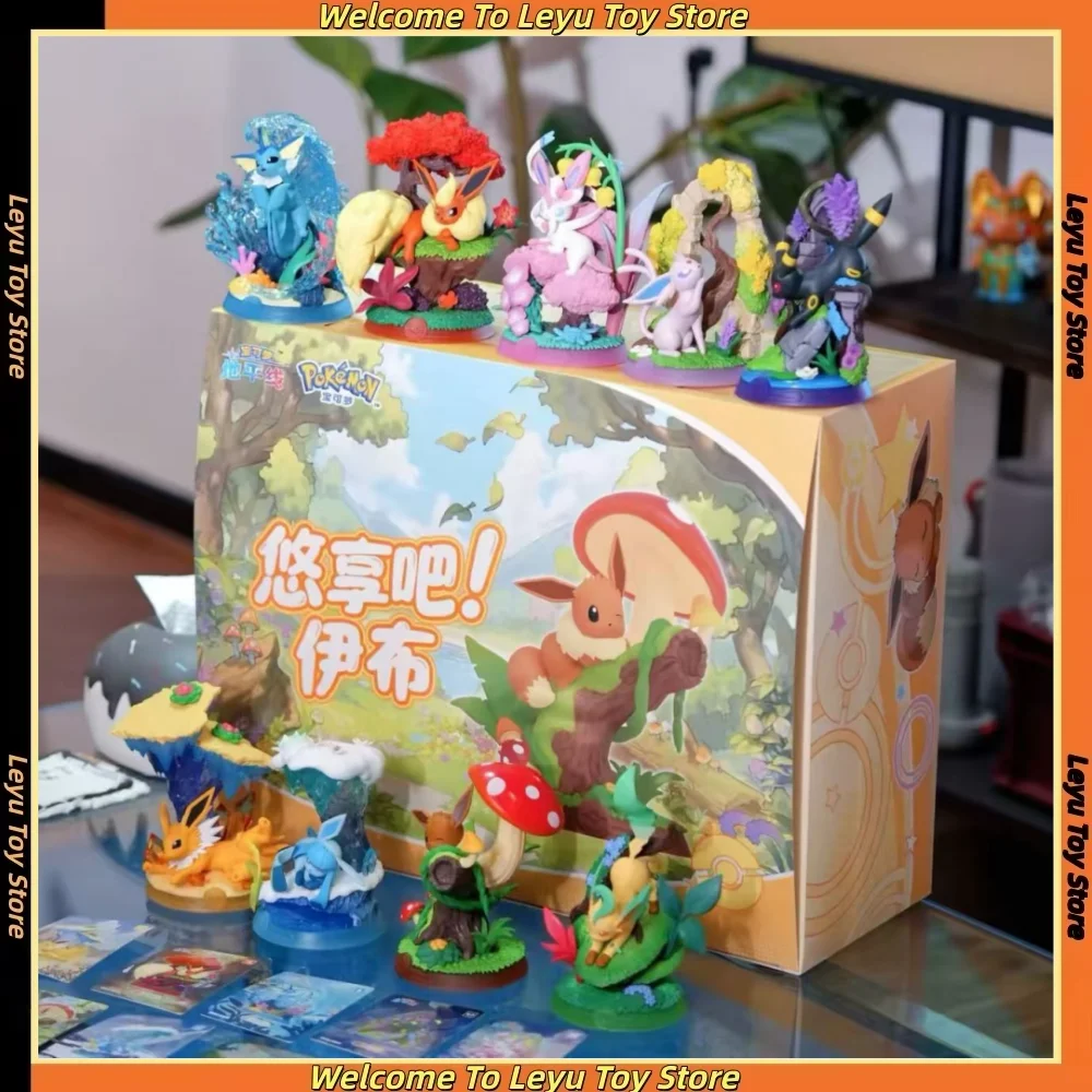 100-originale-nuovo-pok-eevee-serise-action-figures-giocattoli-alla-moda-bambola-da-esposizione-action-figures-statuetta-modello-in-pvc-giocattoli-per-ragazzi