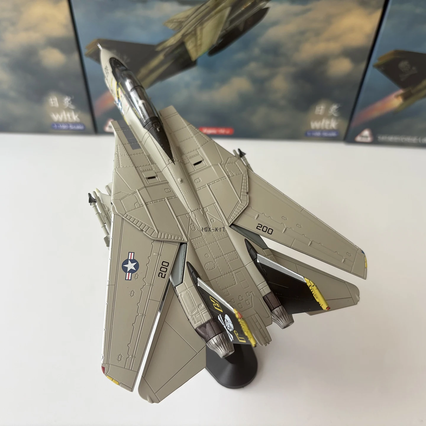 1/100 Scale U.S. F14 Fighter Aircraft F-14 Tomcat VF-84 Squadron Diecast Finished Military Plane Model Collection Ornament