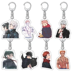 Yuji Itadori Anime Keychain Figures Fushiguro Megumi Gojo Satoru Keyring Acrylic Car Bag Pendant Japan Fans Gifts