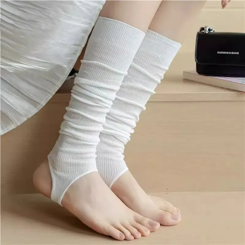 

Summer Thin Vertical Striped Japanese Sle Sun Protection Slimming Ballet So Covers Women's Footwear Leggings Protection