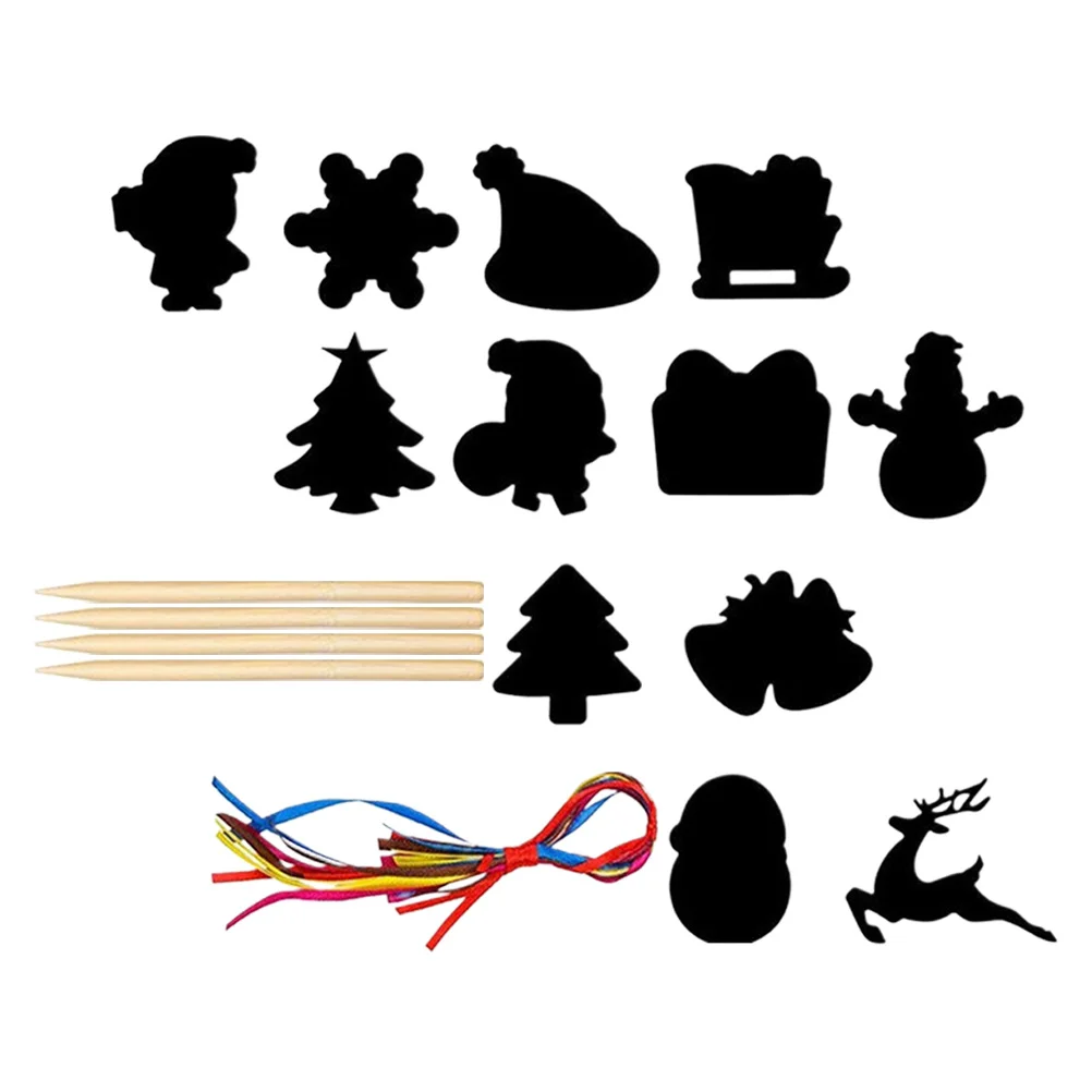 1 مجموعة 1 مجموعة عيد الميلاد خدش ورقة لتقوم بها بنفسك عدة كشط اللوحة بطاقات لقضاء عطلة هدايا الحفلات الزخرفية الحرفية الفن لوازم عيد الميلاد