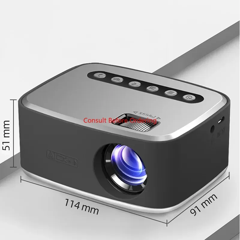 T20 Mini Projector 1080P Multimedia Home Theater Movie Video Beamer USB US Plug for Home Cinema Outdoor