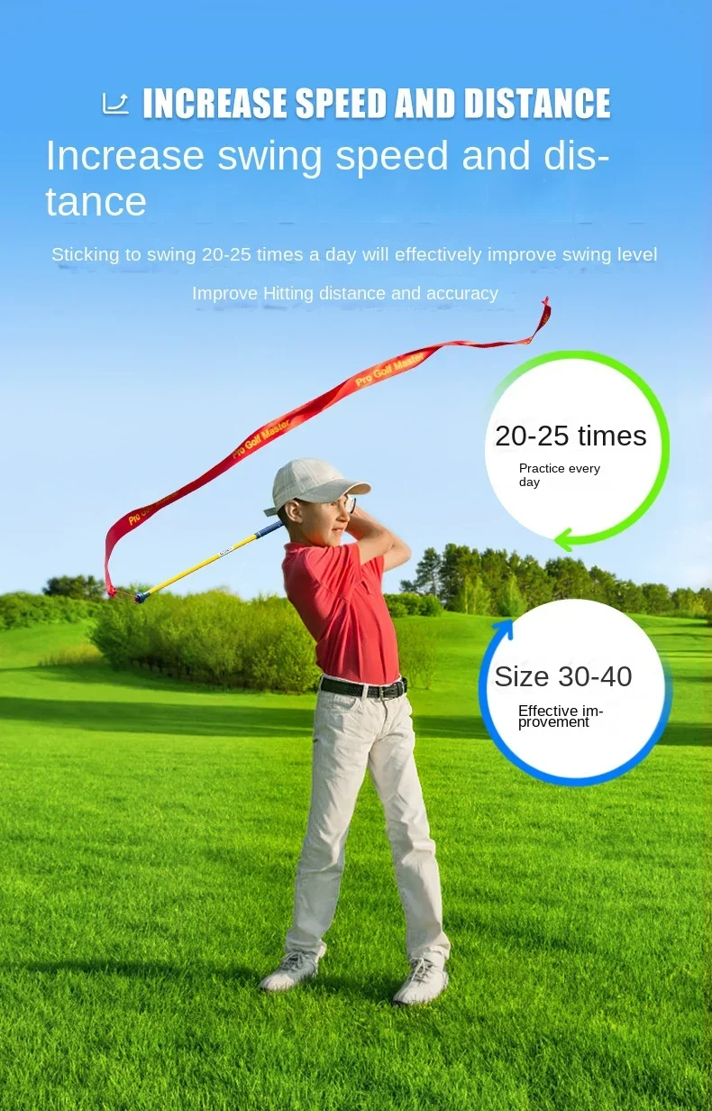 PGM Golf Practitioner Ribbon Swing Stick Sound Practice zur Verbesserung der Schwunggeschwindigkeitstraining HGB020 – Detail 7