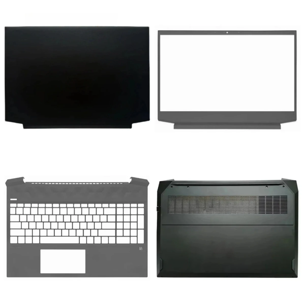 Suitable for Light and Shadow Elf 6, 15-EC, TPN-Q229: LCD top cover, screen bezel, palm rest, bottom case, and hinged keyboard