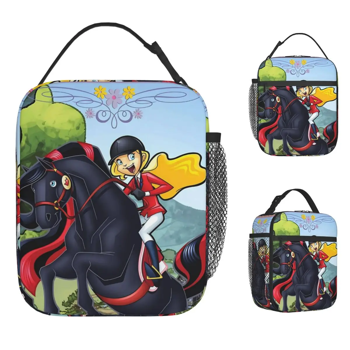 حقيبة غداء هزلاند كوميدية بتصميم جرافيك صندوق غداء كاجوال للنزهات الخارجية حقيبة تبريد محمولة من أكسفورد حقائب يد حرارية