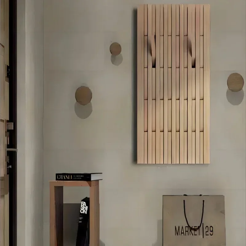 Multilayer ความคิดสร้างสรรค์ Wall แขวนเสื้อผ้าไม้ Coat Racks Hooks ผนังห้องนั่งเล่นแขวนเสื้อผ้าตู้เสื้อผ้าเฟอร์นิเจอร์ภายในบ้าน