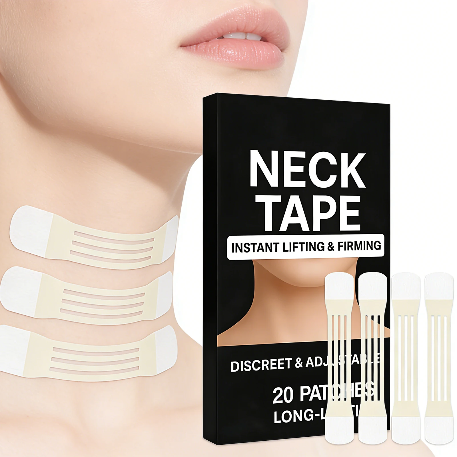 

Anti Aging Neck Wrinkle Patch Gentle Neck Care Sticker Fade Fine Lines Lift Saggy Skin Tighten Neck Define Contour Care Tool