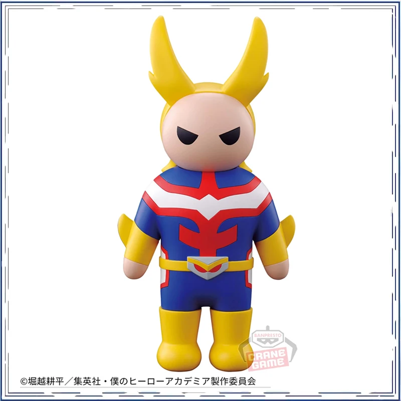 【BANPRESTO】My Hero Academia All Might Cross My Body SOFVIMATES Presentes de Natal Original Anime Action Figure Modelo Brinquedos na Prateleira