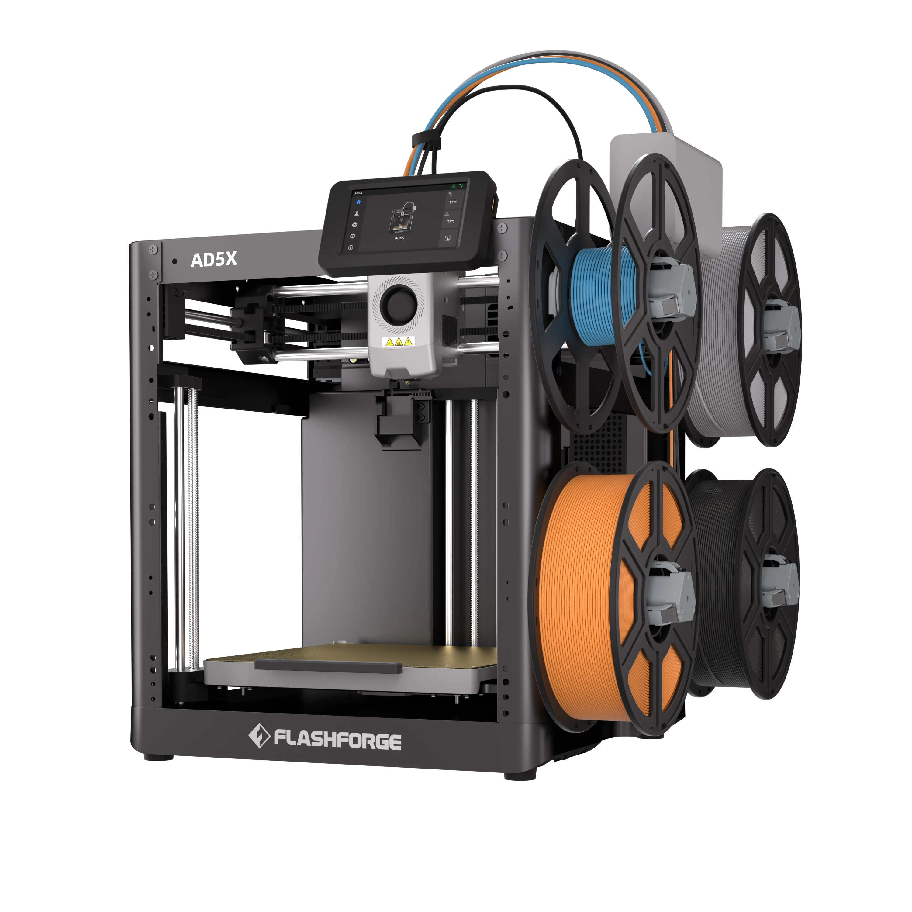 Flashforge New AD5X 3D Printer Muti-color Printing IFS System High-Temp Printing Fast Speed 600mm/s  Auto Leveling 220*220*220mm