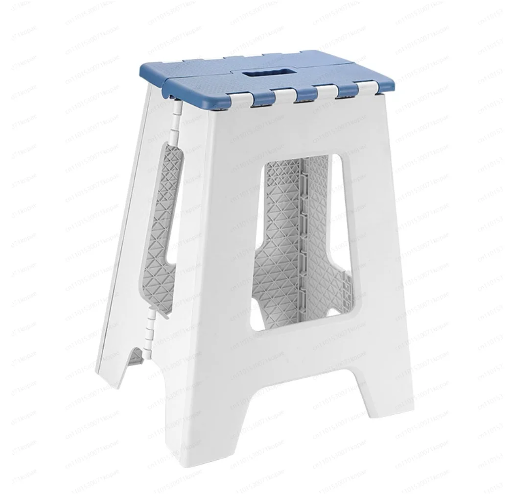 Portable Outdoor Folding Stool High Dining Chair Plastic Thickened Bathroom Small Bench