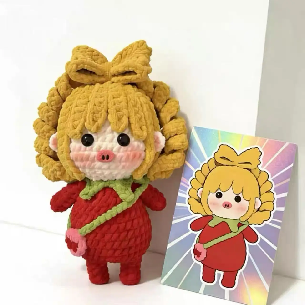 手作りかぎ針編み大型プラスクリエイティブドールdiy素材キット親友へのギフト小さなトマトピースエリートスーパーサイズ