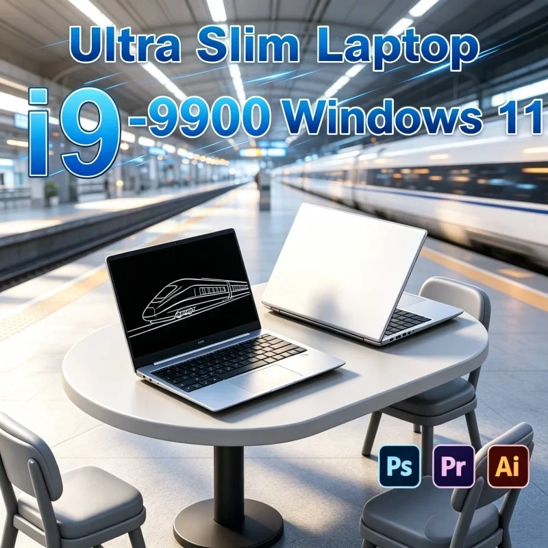Laptop Intel I9-9900 Windows 11 14.1 Inch Home Notebook Computer Gamer 16GB RAM 1TB 2TB SSD PC Gaming Office 1920*1080 4K HD