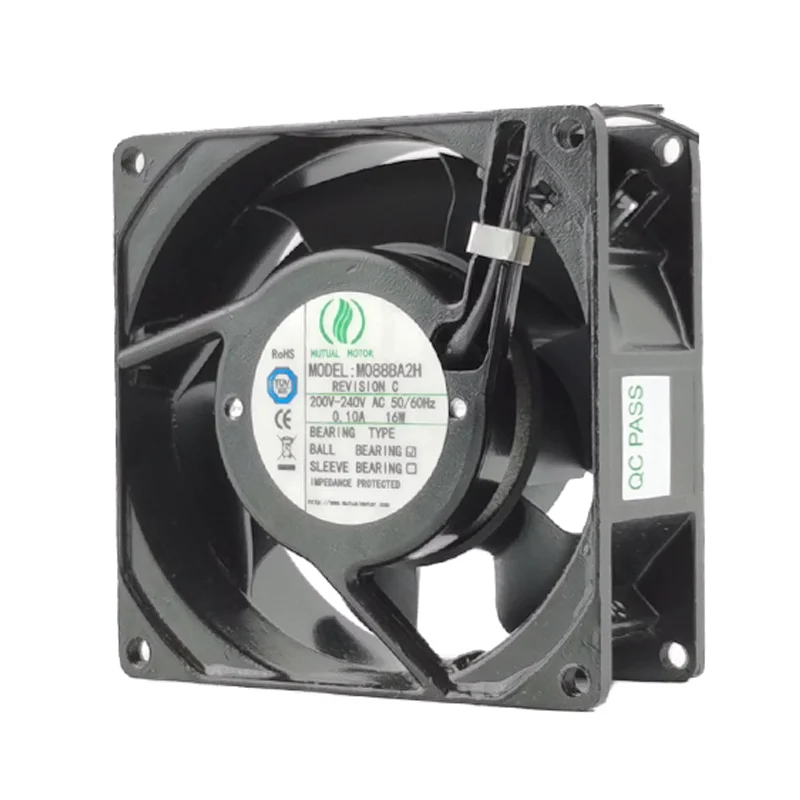 

MUTUAL MOTOR M088BA2H 220V AC 50/60Hz 0.10A 16W 92x92x38mm 9238 Axial Flow Cooling Fan
