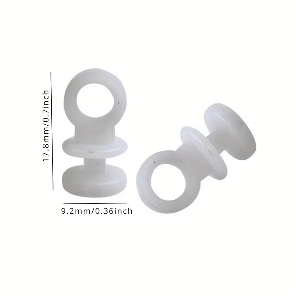 50pcs Plastic Roller Sliding Bead Car Curtain Buckle for Camper Van Caravan Boat Home Hanging Curtain Glider Hook
