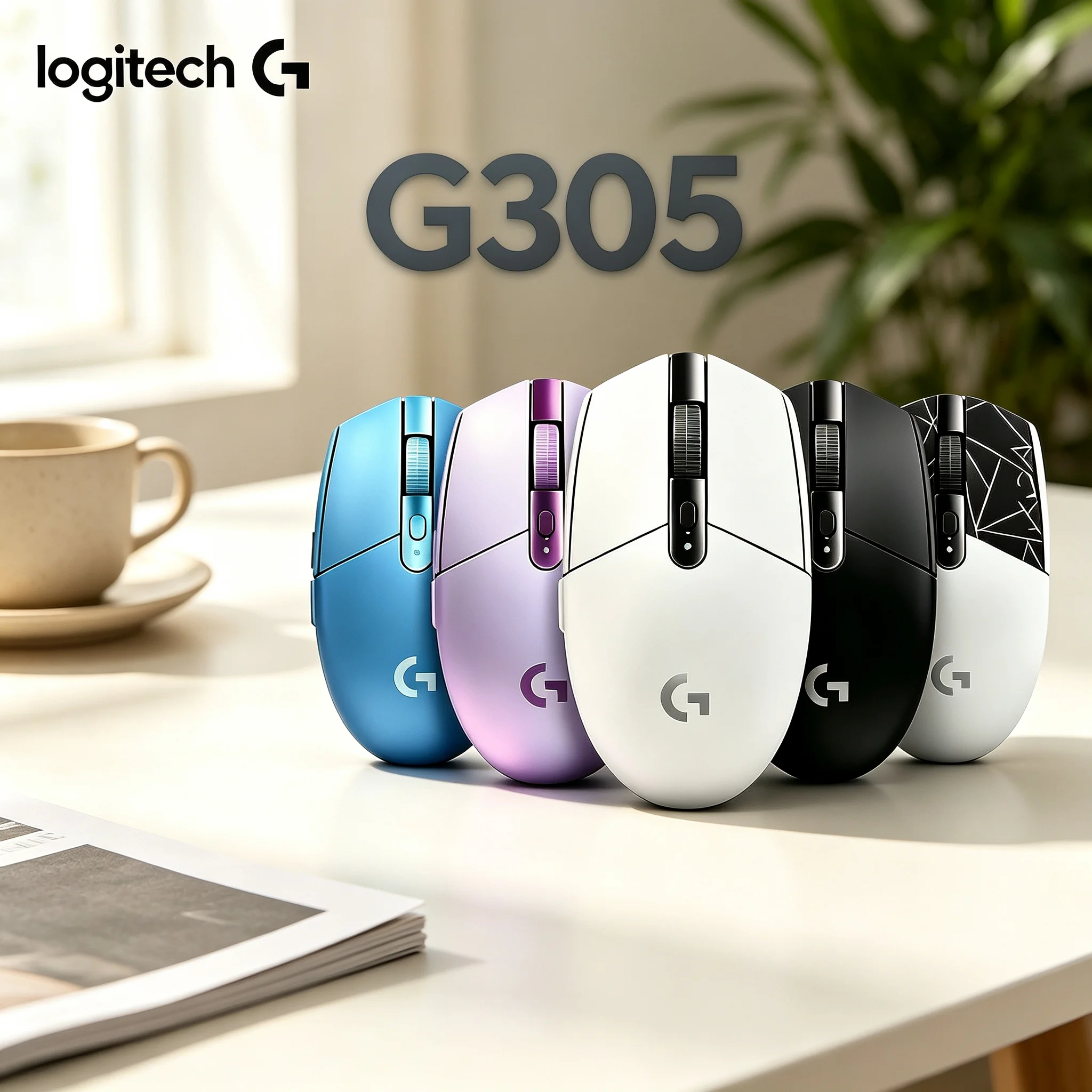 High Performance Logitech G305 Wireless Gaming Mouse HERO Sensor Stable Signal Transmission Lightweight Mice for FPS MOBA Gaming