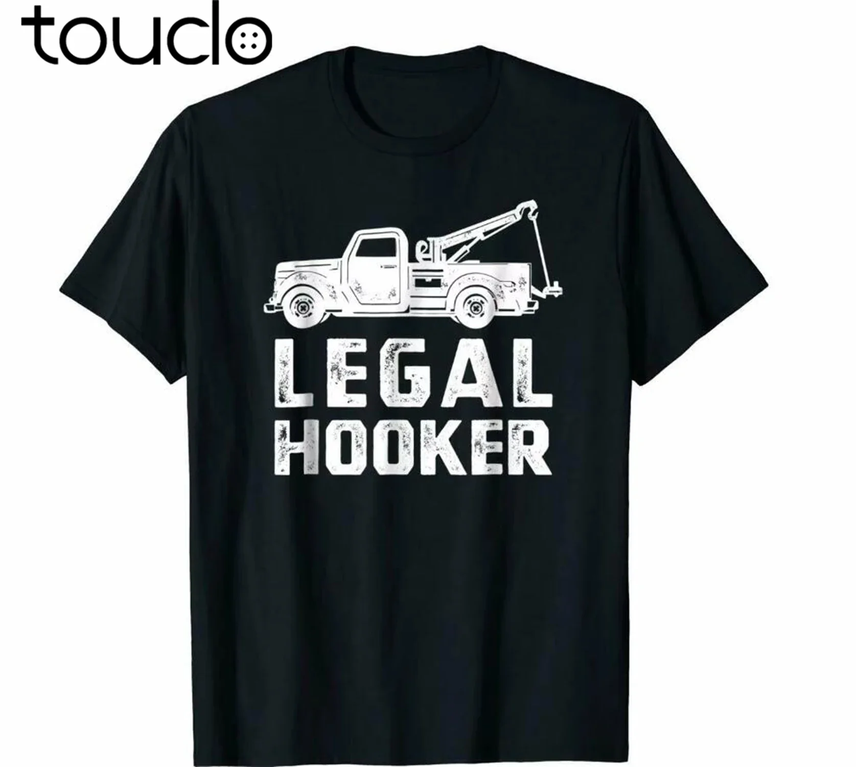 Funny Tow Truck Shirt, Hooking Vehicle Towing T-shirts Tee US cotton trend