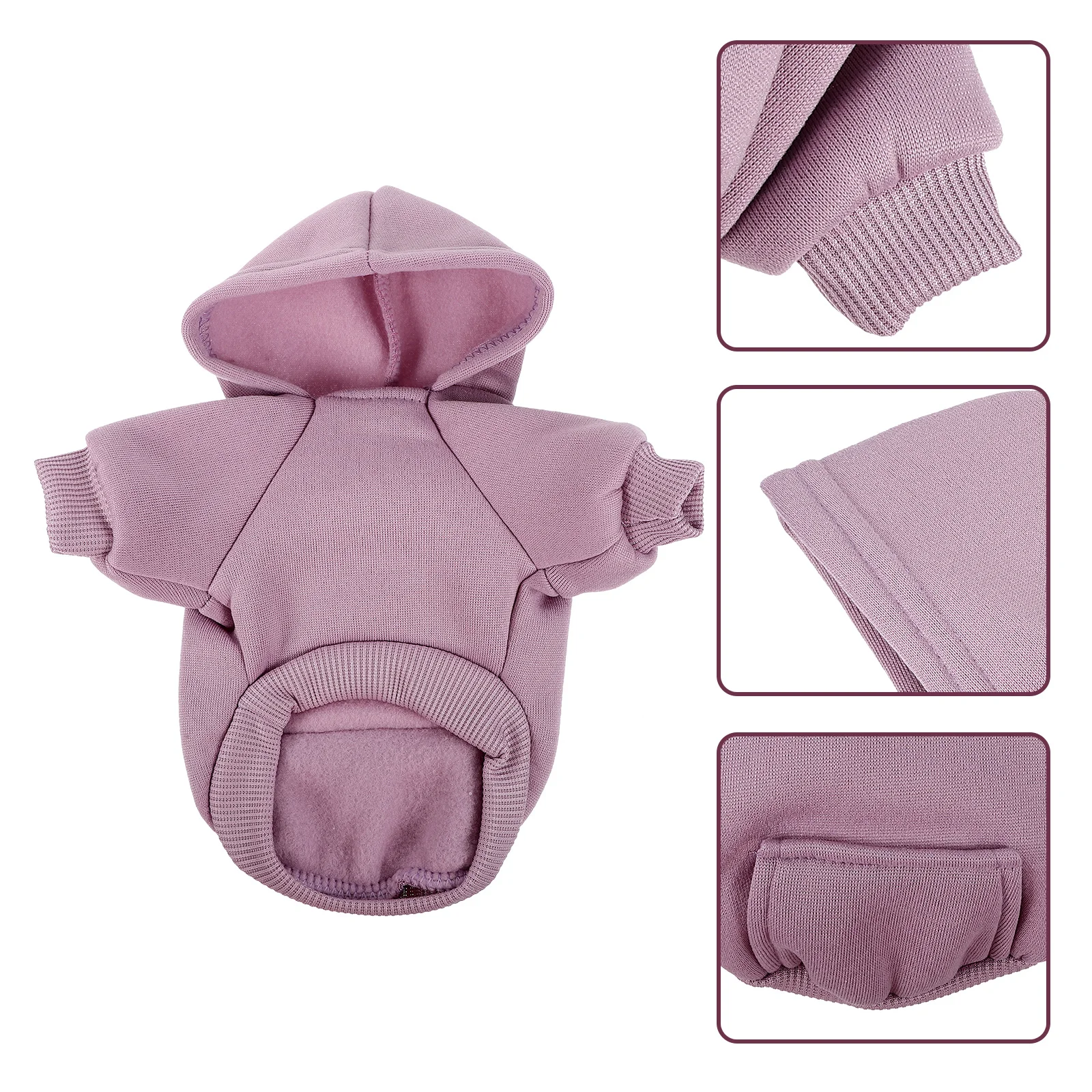 

Dog Costumes Sweater Small Dogs Winter Clothes Clothing Pocket Hoodie Jacket Sweatshirts Vest