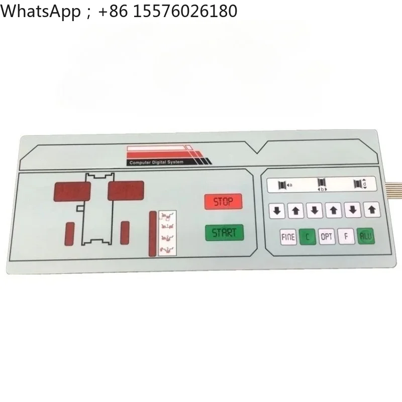 SBM96 Balancer Control Panel Membrane Touch Switch Tire Dynamic Balancing Machine Keypad Replacement Accessory