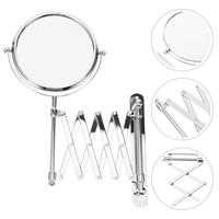 6 Inch Extendable Mirror for Bathroom Magnifying Light up Makeup Wall Mounted Vanity Mirrors