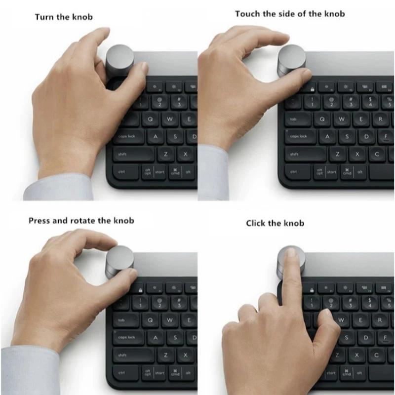 Original Logitech Craft Wireless Keyboard 108-Key Wireless Keyboard Intelligent Control Multi-Device Knob Bluetooth Keyboard