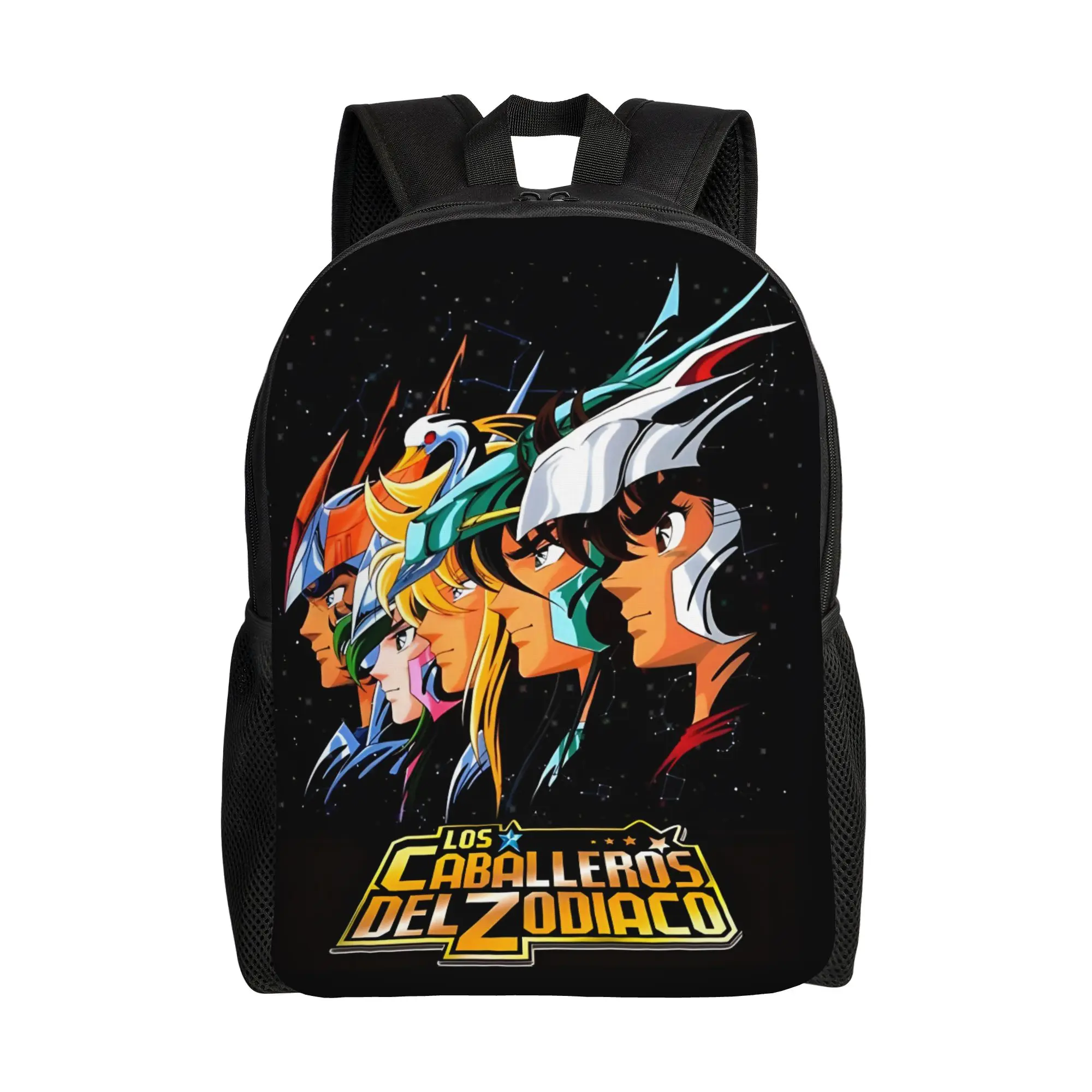 Mochila Bandai LOS CABALLEROS DEL ZODIACO, Bolsa Ita, Mochila Solid Journey de Gran Capacidad