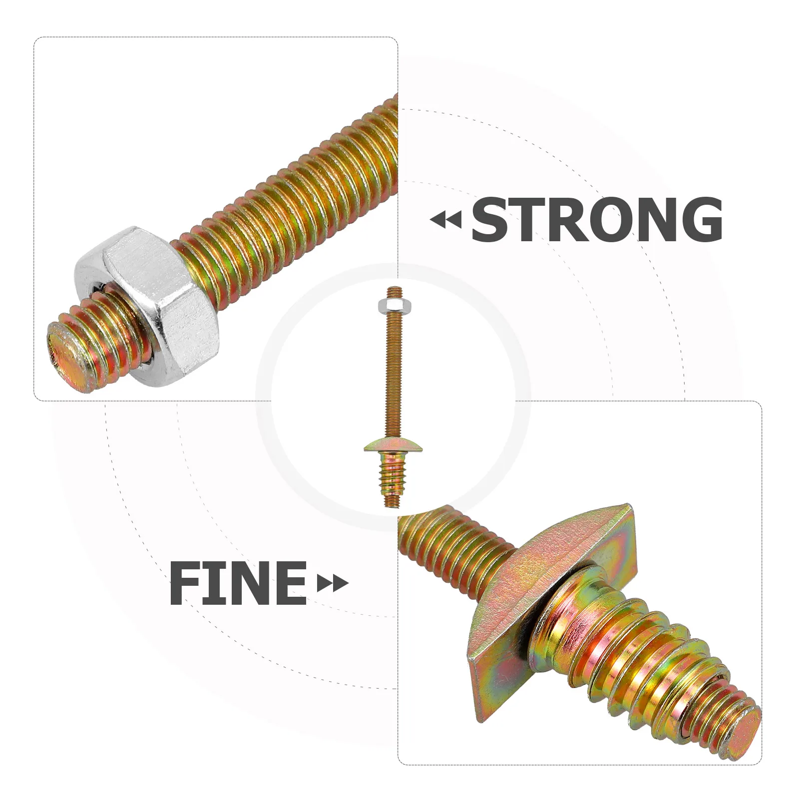 

4 Sets 8x80mm Heavy Duty Furniture Connector Solid Benchtop Table Top Fastener Worktop Joint for Kitchen